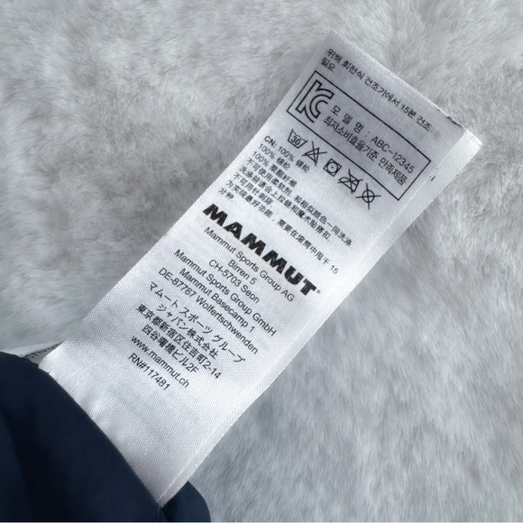 Mammut Down Puffer Jacket Primaloft Navy Blue - Picture 9 of 14